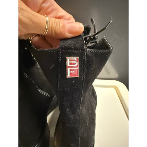 BY FAR Cobain 60mm platform boots black suede boots size w40 - Picture 4 of 8